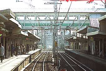 写真：駅の跨線橋@十条駅