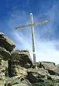 テーブルロック山頂の十字架