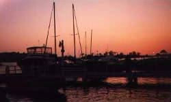 バルボア島の夕暮れ