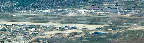 空から見たボイジー空港