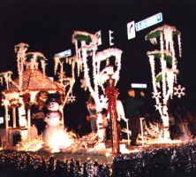 夜の電飾パレード