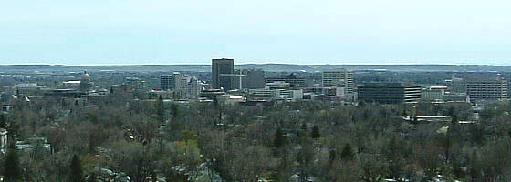 キャメルバック公園から市街地を望む