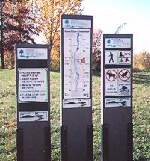 自転車道の案内板