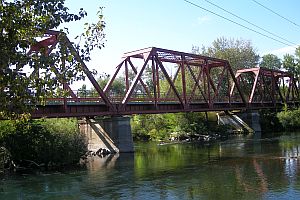 ボイジー川の鉄橋
