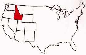 アイダホ州の位置