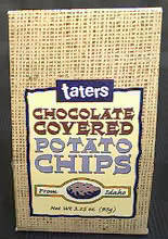 Chocolate covered potato chips