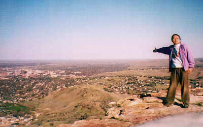 テーブルロック山頂にて