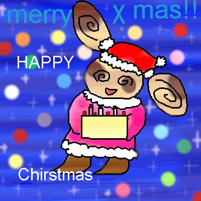 ケーキを持ってきたパチサンタ、温かみにあふれています。